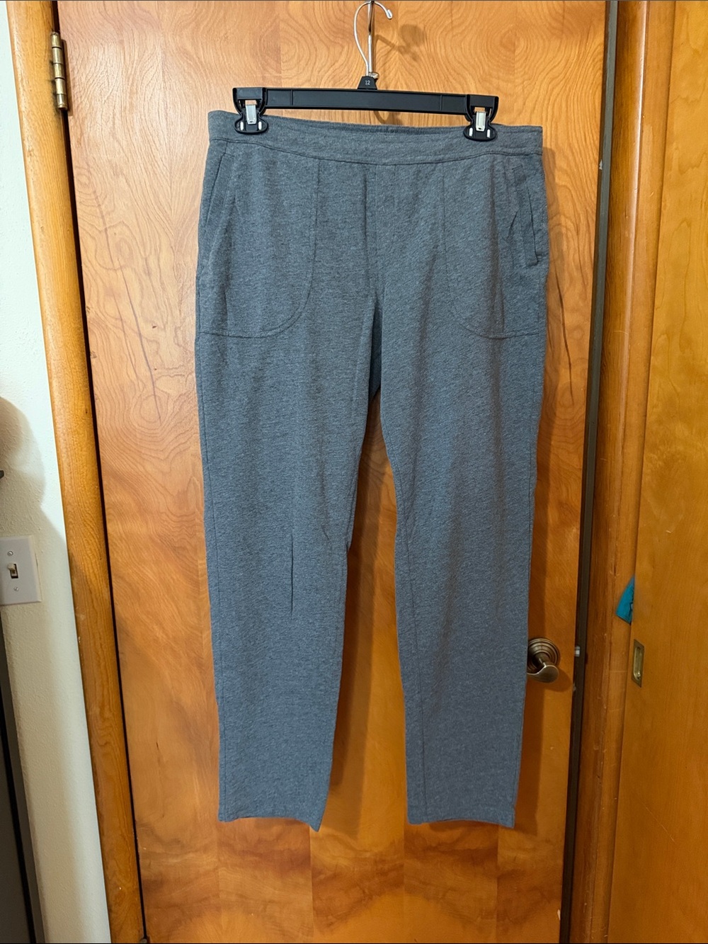 Toad&Co women’s Gray Straight-Leg Knit Pants size large